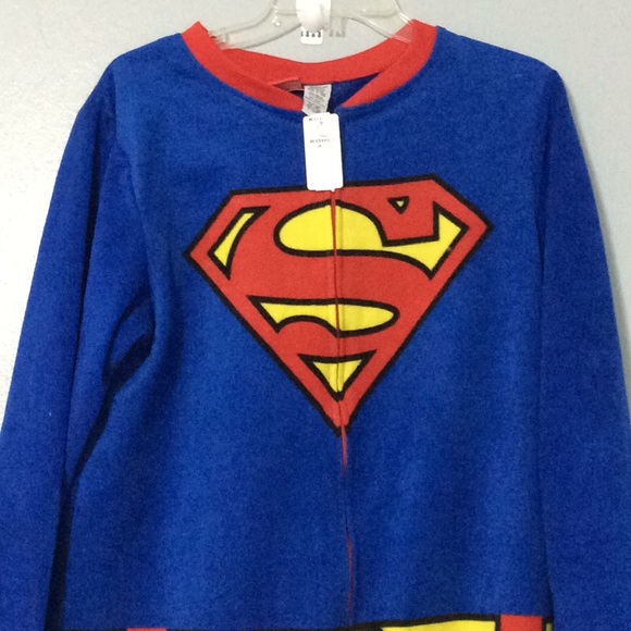 DC Comics New Adult Superman Costume Lounge Sz M - Picture 3 of 7